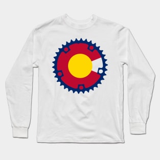 Chainring Colorado Flag Long Sleeve T-Shirt